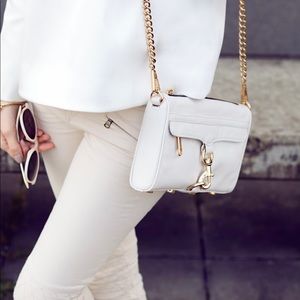 Rebecca minkoff mini Mac white crossbody
